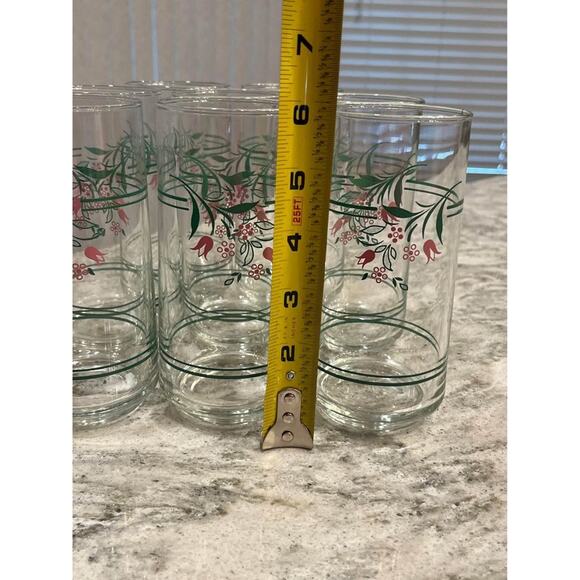 Vintage Libbey Glass 16oz Tumblers “Rosemarie” Pattern - Picture 3 of 6